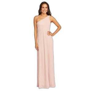 Show Me Your MuMu Eliza One Shoulder Dress Bridesmaid Pink Size S Formal